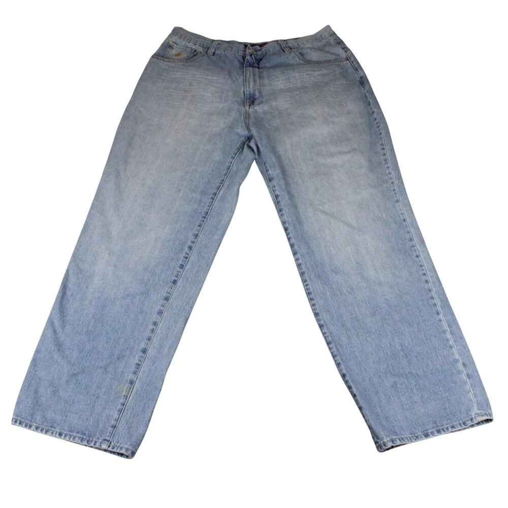 Vintage Y2K Rocawear Jeans Size 42x32 Baggy Hip Hop Embroidered Denim Jay Z